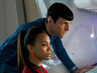 Spock And Uhura -  Star Trek wallpaper 320x240