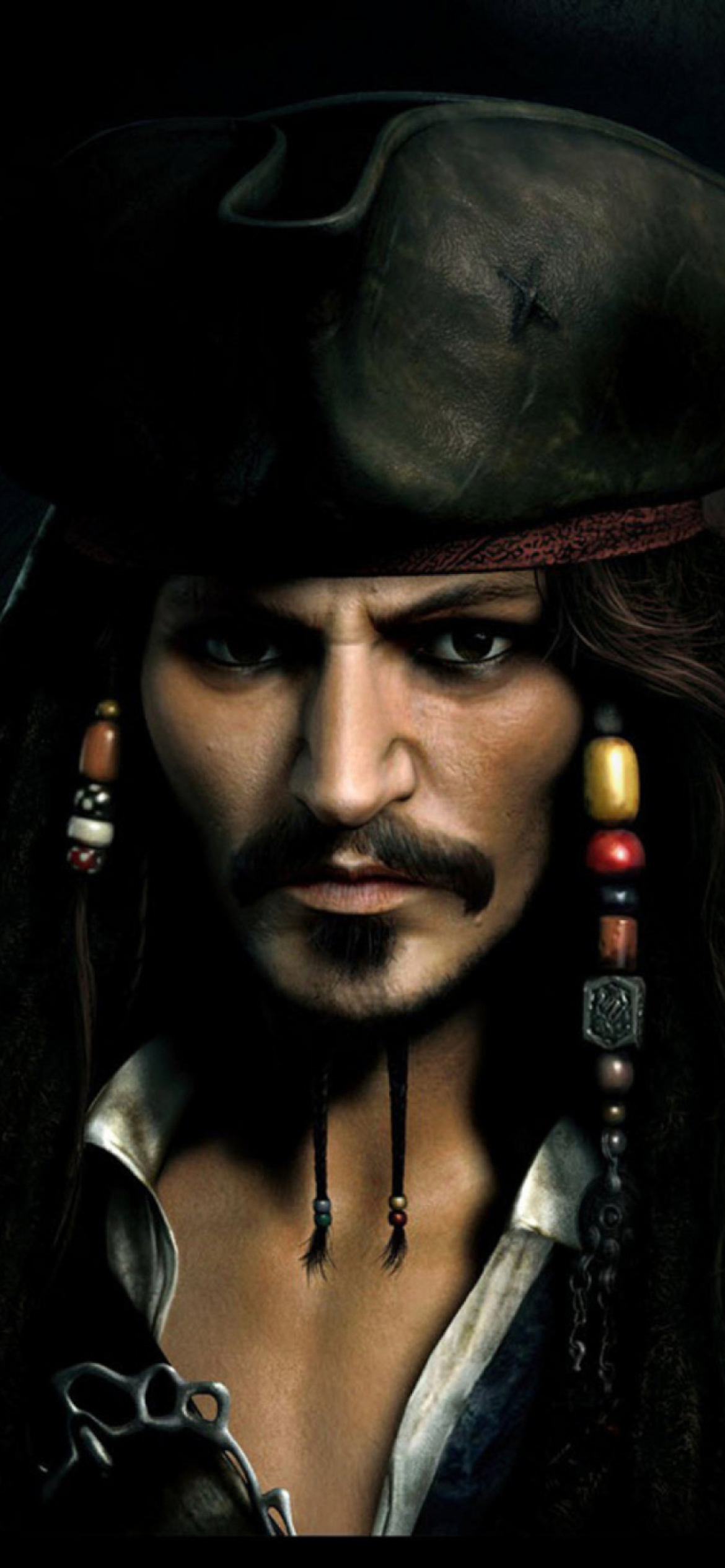 Fondo de pantalla Captain Jack Sparrow 1170x2532