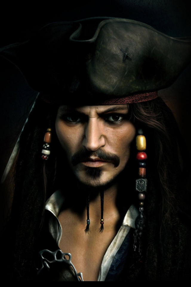 Captain Jack Sparrow wallpaper 640x960