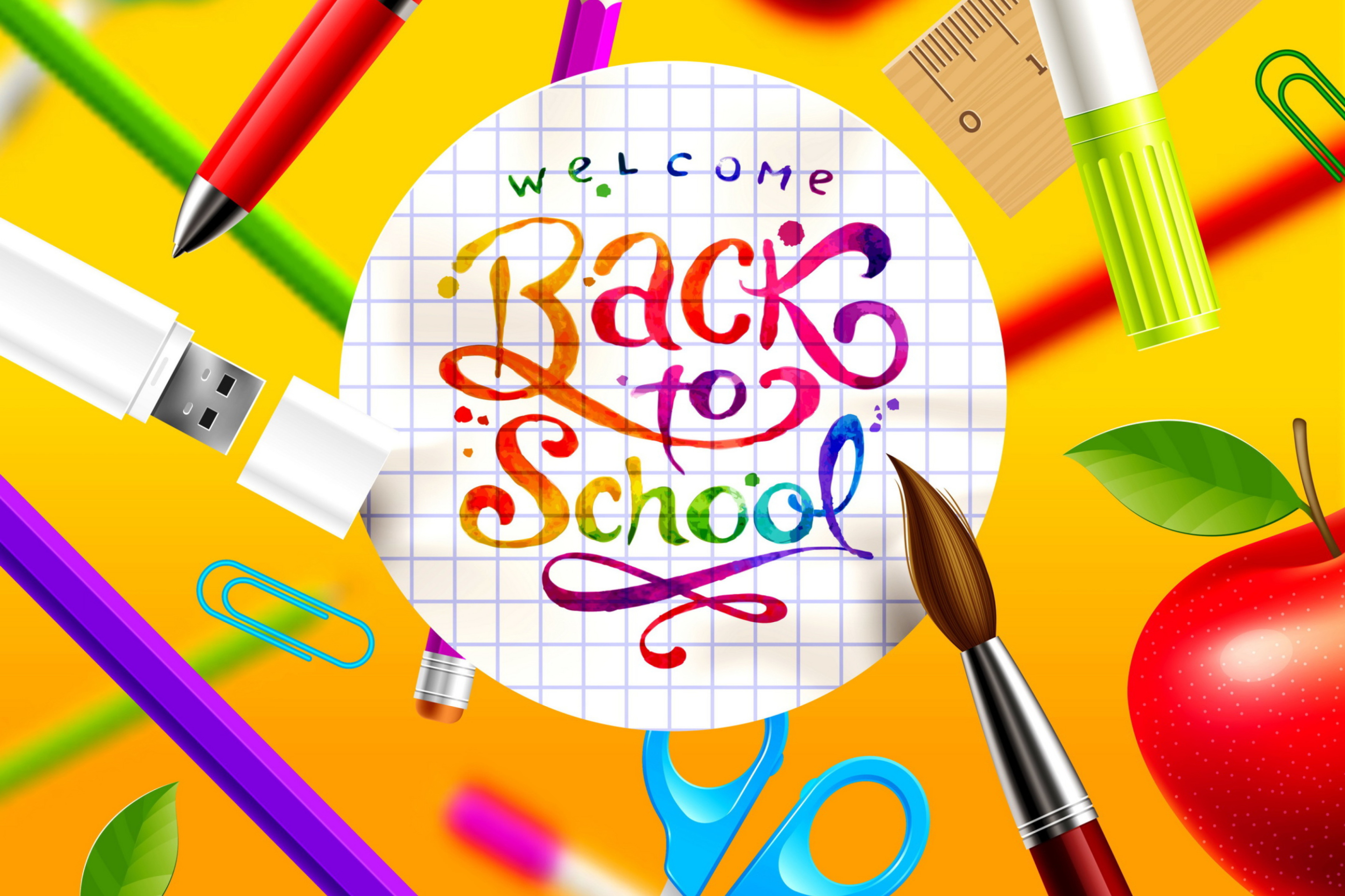 Fondo de pantalla Back to School 2880x1920