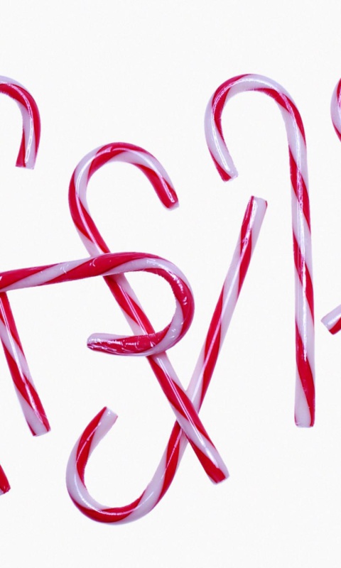 Das Candy Canes Wallpaper 480x800