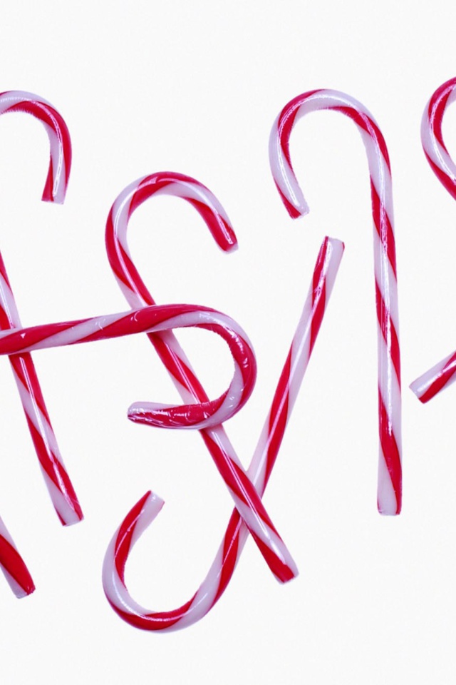 Candy Canes wallpaper 640x960