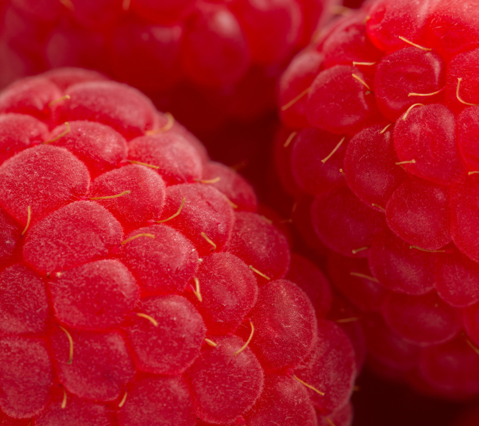 Das Raspberry Macro Wallpaper 960x854