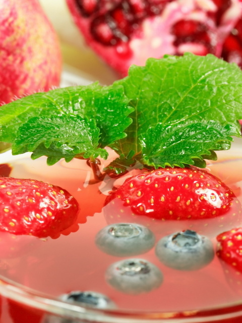 Hot Strawberry Cider wallpaper 480x640