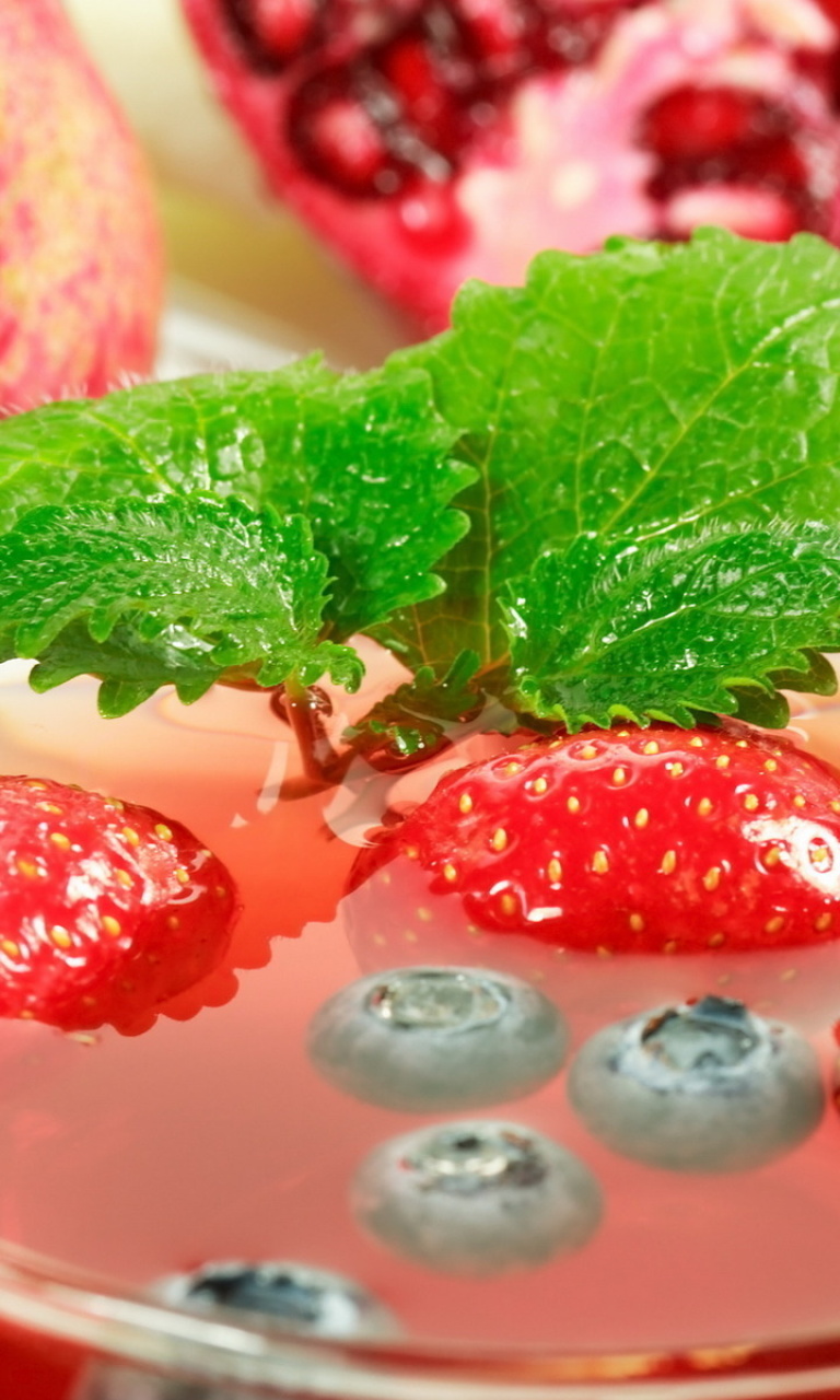 Hot Strawberry Cider wallpaper 768x1280