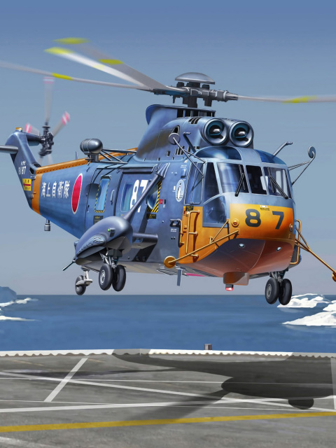 Обои Sikorsky Helicopter 480x640