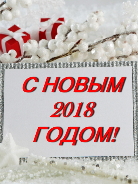 Das Happy New 2018 Year Wallpaper 480x640