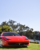 Fondo de pantalla Red Ferrari 128x160