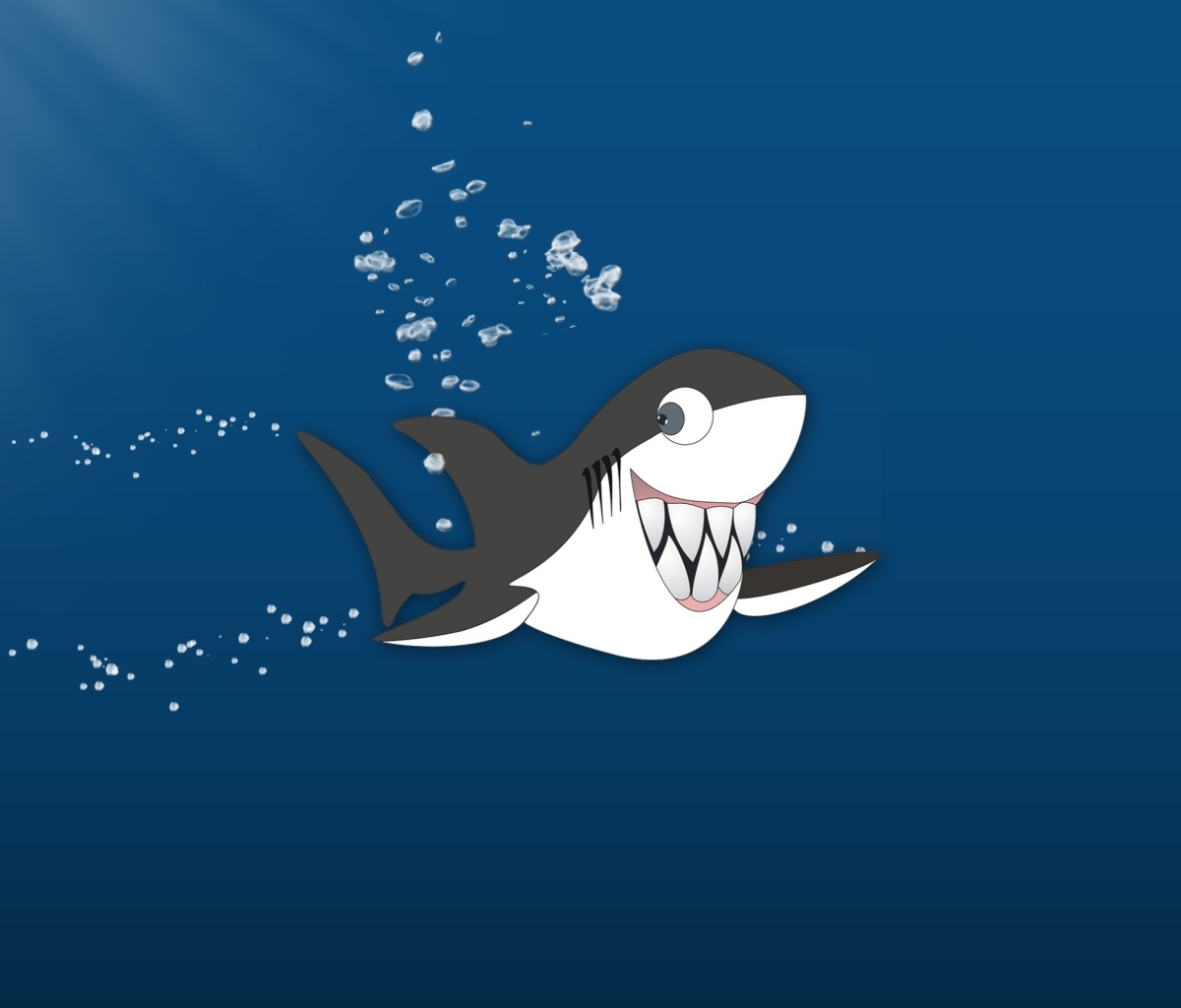Das Funny Shark Wallpaper 1200x1024
