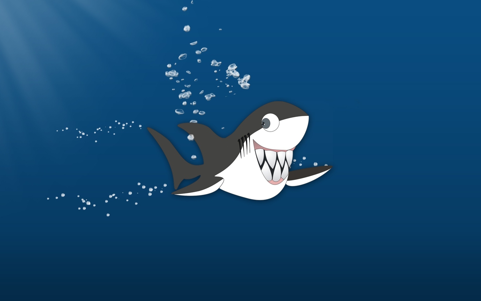 Das Funny Shark Wallpaper 1680x1050