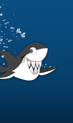 Screenshot №1 pro téma Funny Shark 240x400