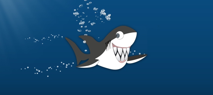 Funny Shark wallpaper 720x320