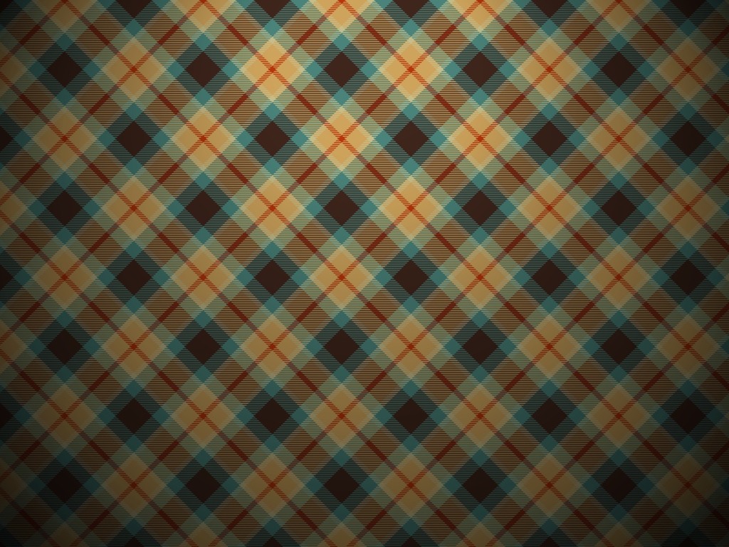 Screenshot №1 pro téma Blue And Orange Plaid Pattern 1024x768