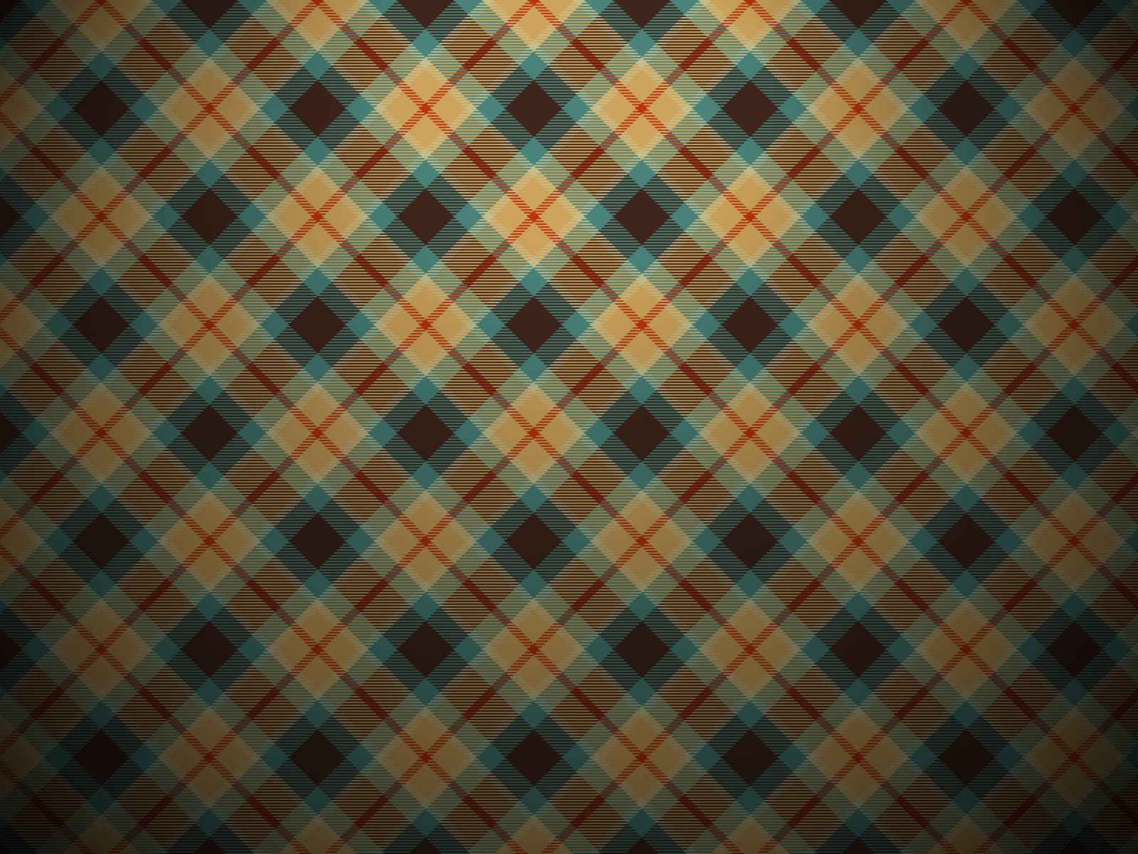 Screenshot №1 pro téma Blue And Orange Plaid Pattern 1600x1200
