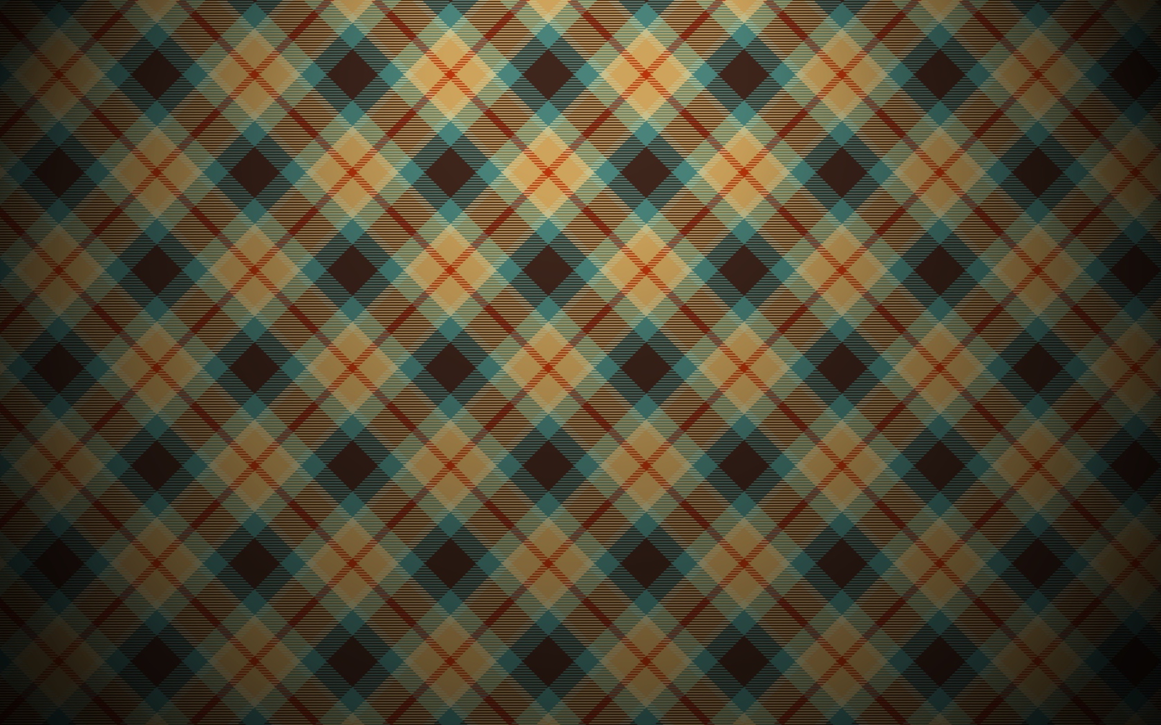 Sfondi Blue And Orange Plaid Pattern 1680x1050