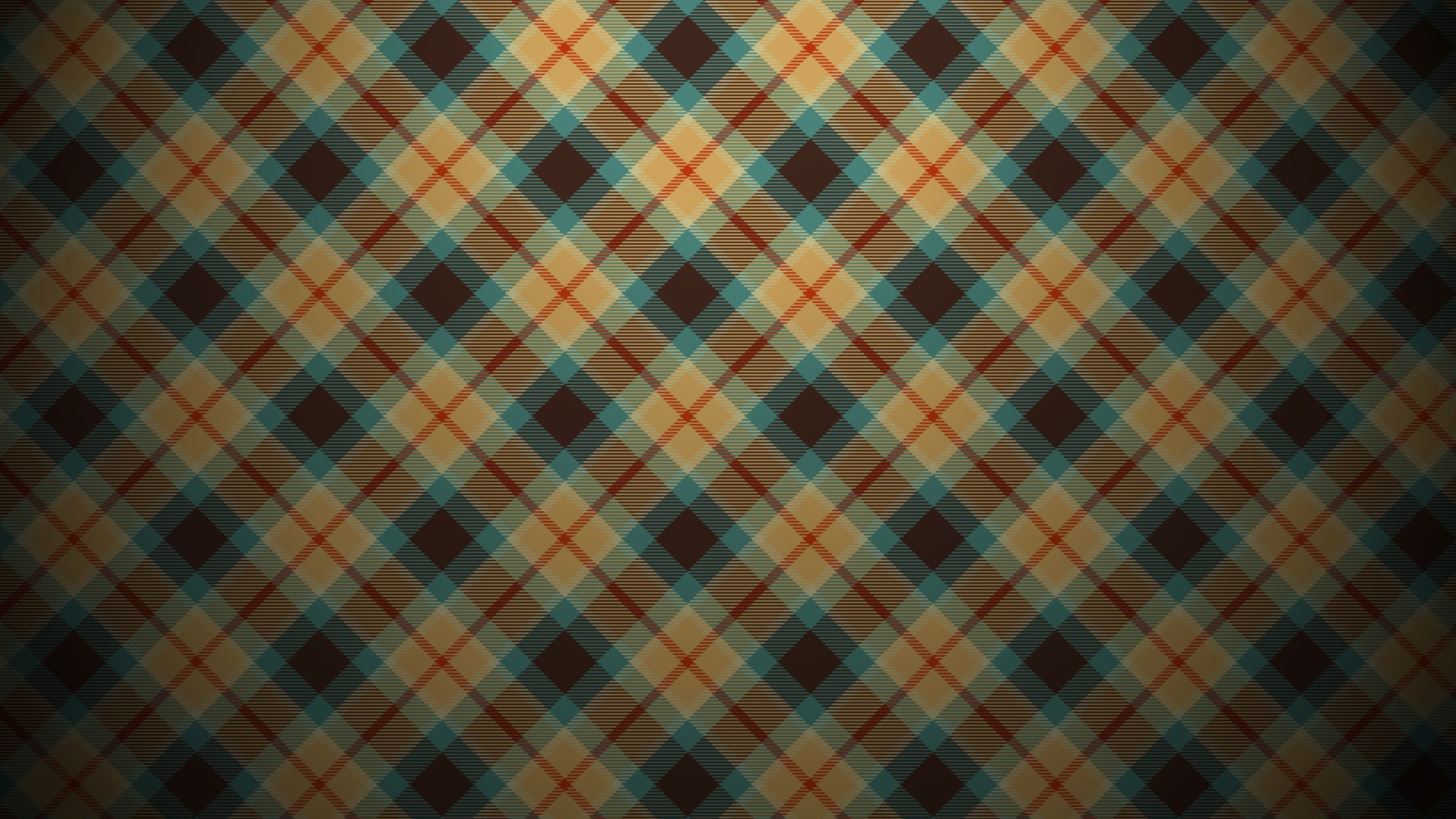 Sfondi Blue And Orange Plaid Pattern 1920x1080