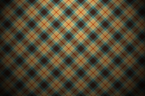 Blue And Orange Plaid Pattern screenshot #1 480x320