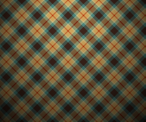 Fondo de pantalla Blue And Orange Plaid Pattern 480x400