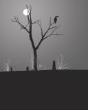 Das Full Moon Time Wallpaper 128x160