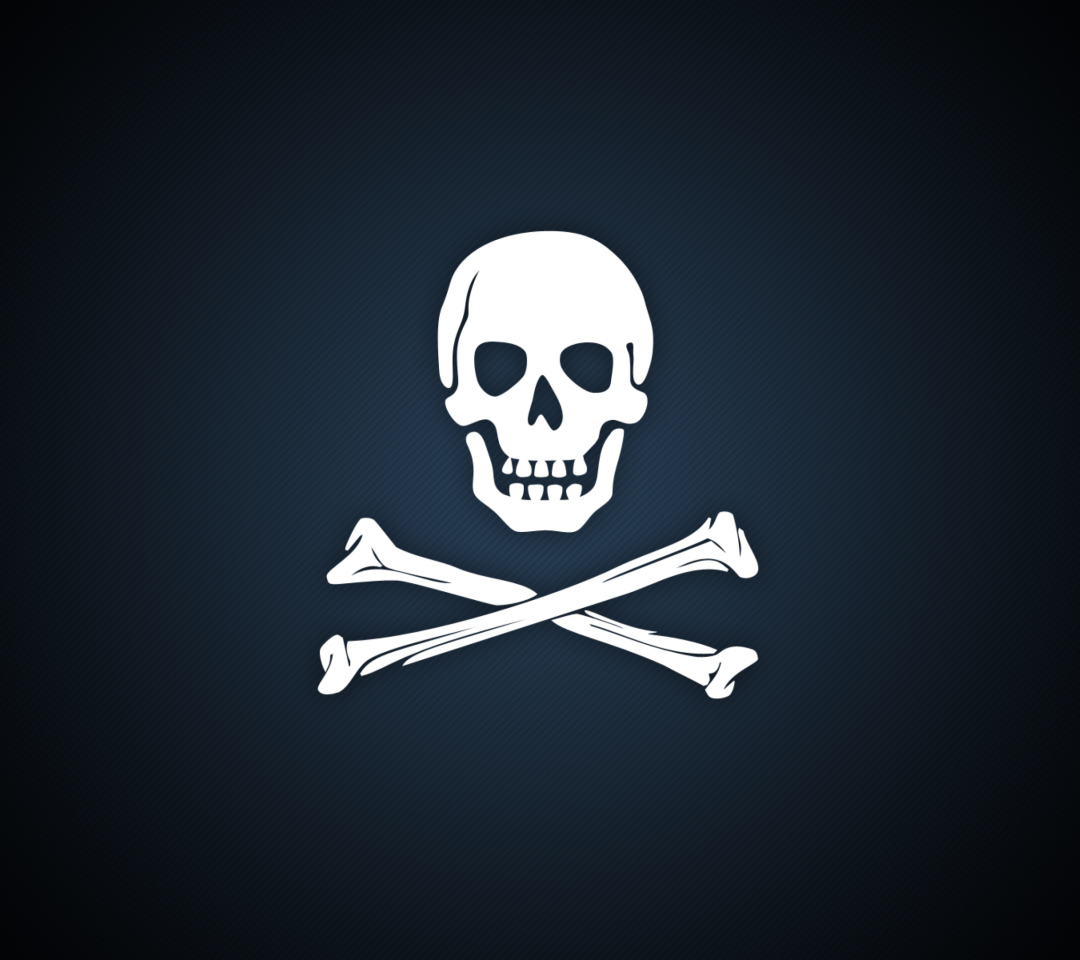 Das Cyber Pirate Skull Wallpaper 1080x960