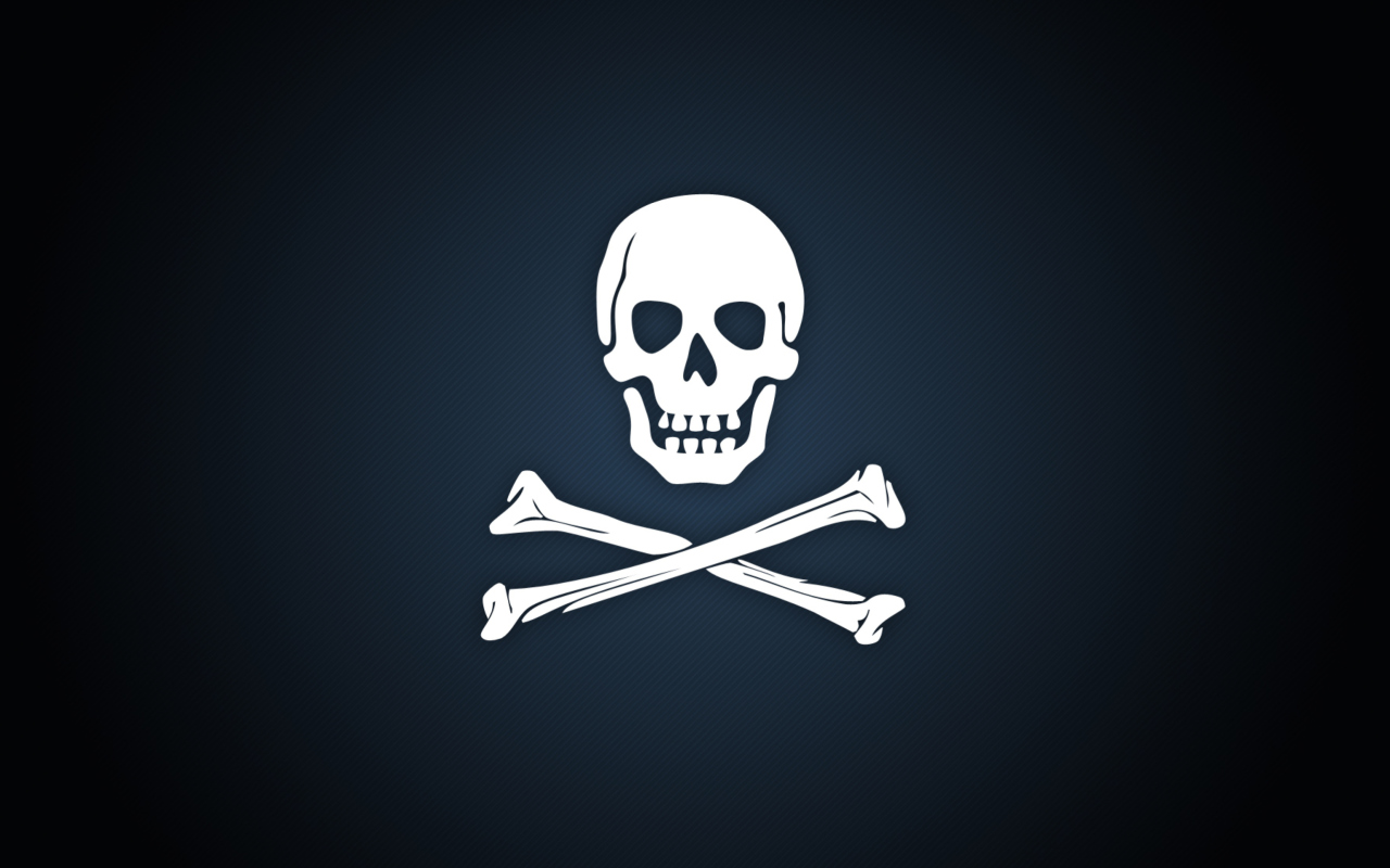 Cyber Pirate Skull wallpaper 1280x800