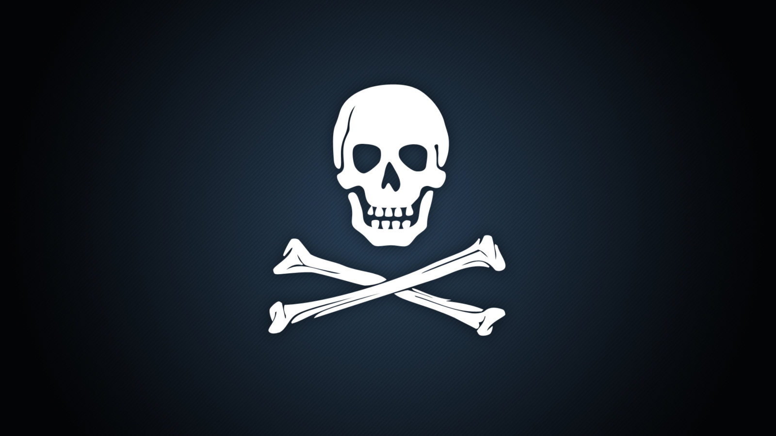 Das Cyber Pirate Skull Wallpaper 1600x900