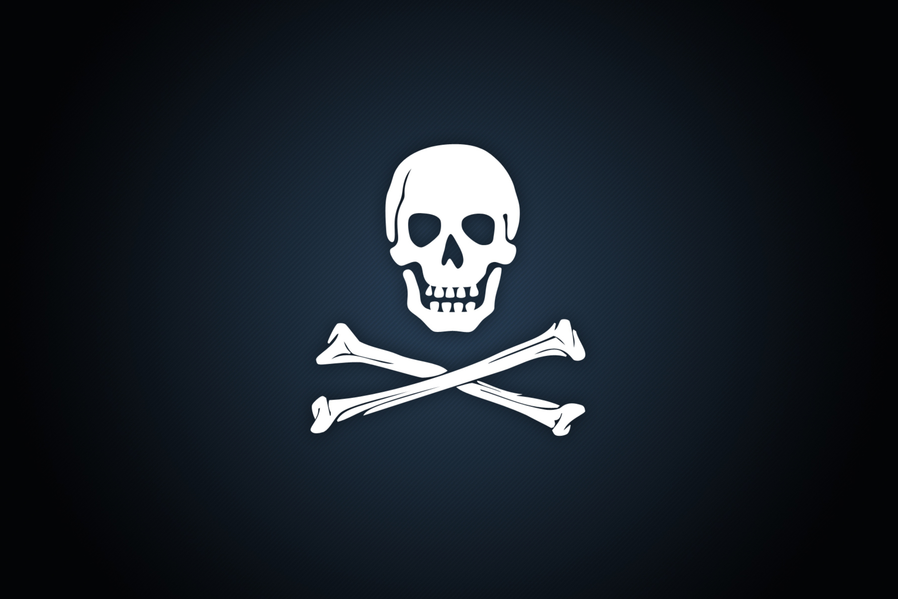 Fondo de pantalla Cyber Pirate Skull 2880x1920