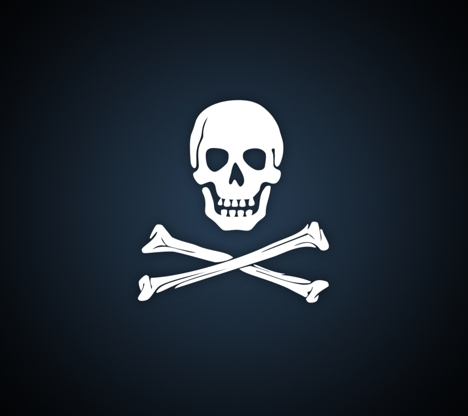 Das Cyber Pirate Skull Wallpaper 960x854