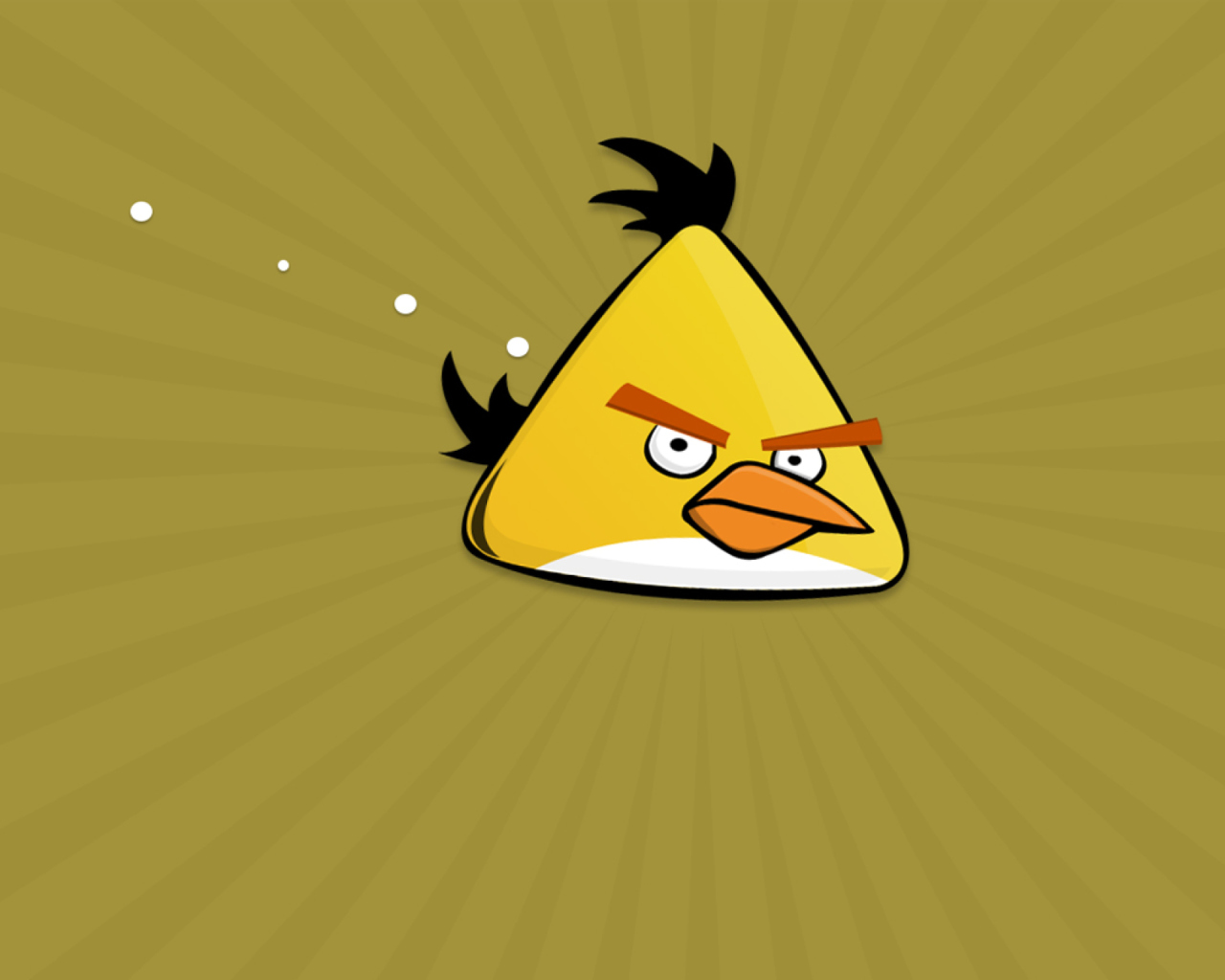 Das Yellow Angry Bird Wallpaper 1280x1024