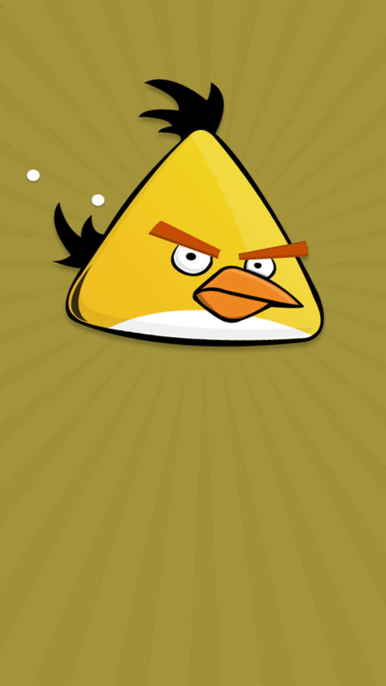 Yellow Angry Bird wallpaper 750x1334