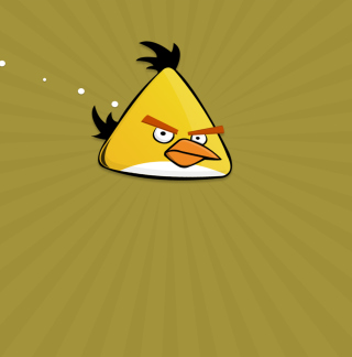 Yellow Angry Bird sfondi gratuiti per 128x128