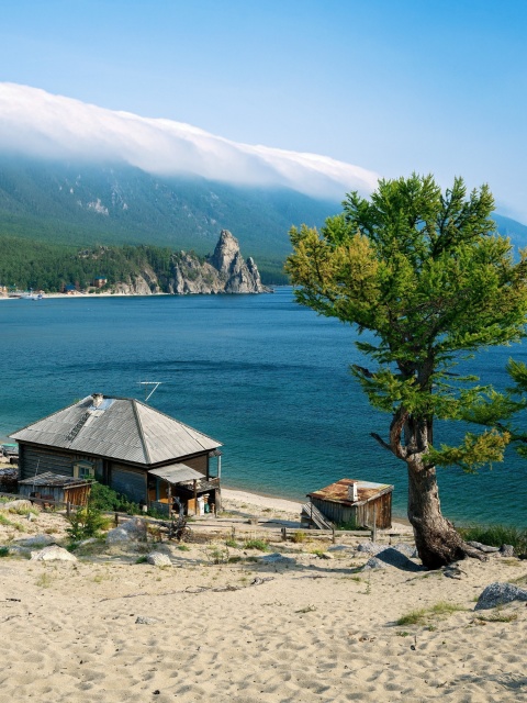 Lake Baikal wallpaper 480x640