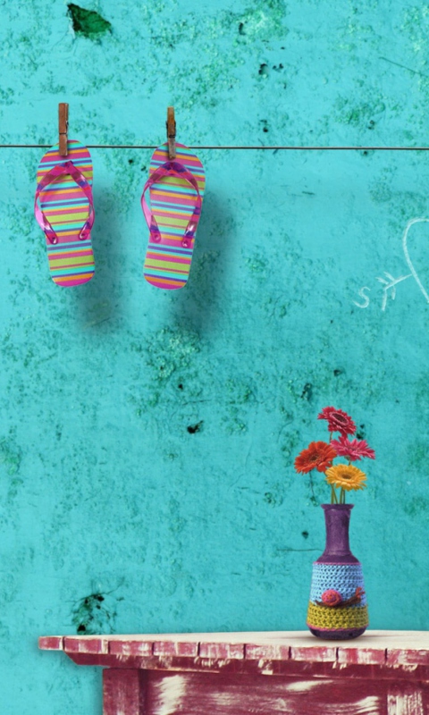 Flip Flops wallpaper 480x800