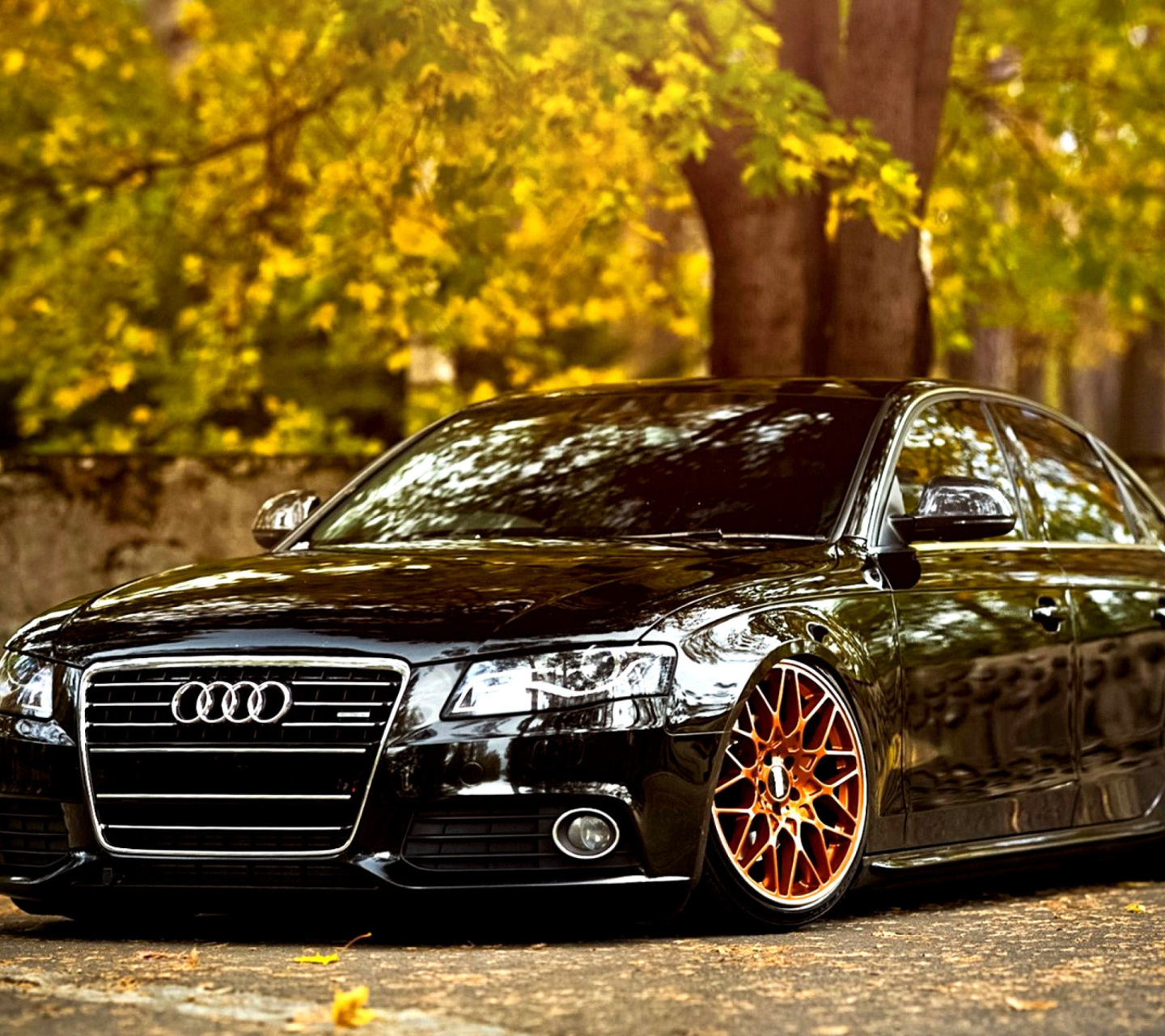 Audi A4 with New Rims wallpaper 1440x1280