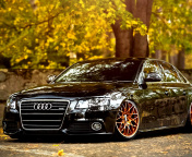 Audi A4 with New Rims wallpaper 176x144