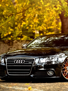 Audi A4 with New Rims wallpaper 240x320