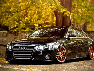 Audi A4 with New Rims wallpaper 320x240