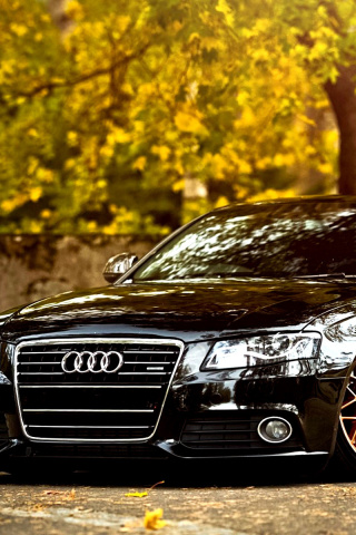 Audi A4 with New Rims wallpaper 320x480