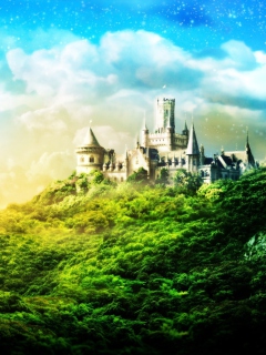 Das Castle In Green Wallpaper 240x320