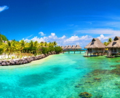 Fondo de pantalla Hotel In Caribbean Sea 176x144