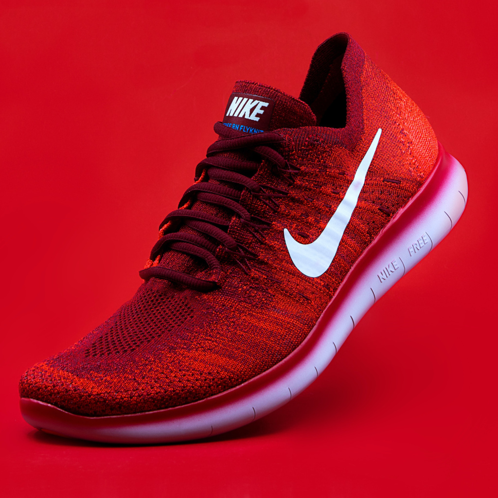 Red Nike Shoes wallpaper 1024x1024