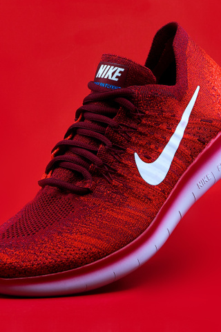 Das Red Nike Shoes Wallpaper 320x480