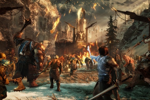 Middle earth Shadow of War wallpaper 480x320