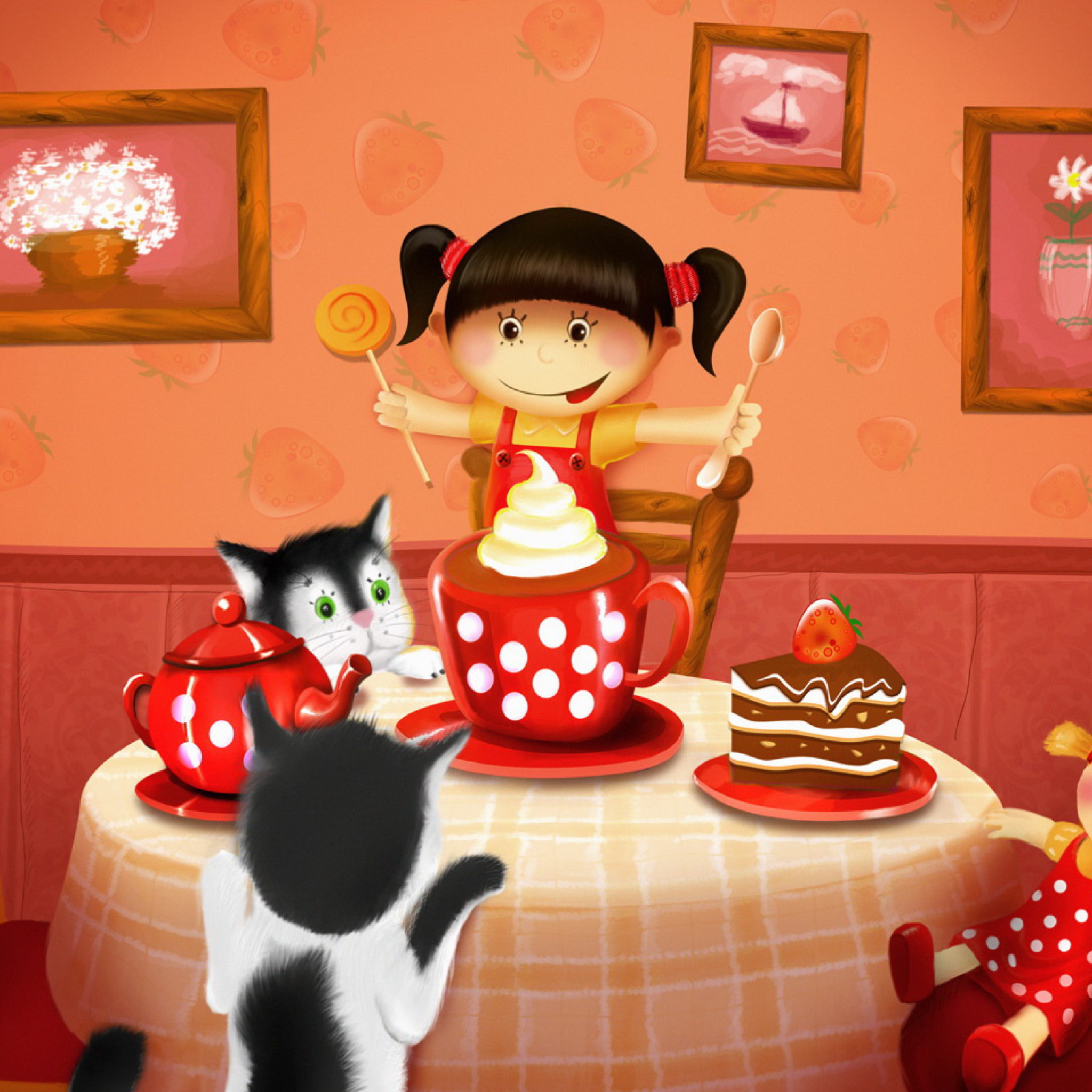 Screenshot №1 pro téma Cats Birthday 2048x2048