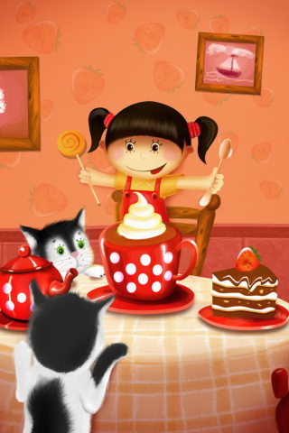 Screenshot №1 pro téma Cats Birthday 320x480