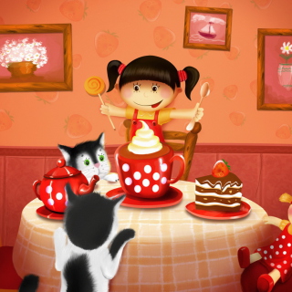 Cats Birthday - Obrázkek zdarma pro iPad Air