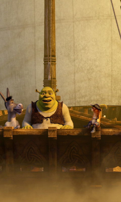 Fondo de pantalla Shrek 3 480x800