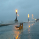 Fondo de pantalla Embankment during the hurricane 128x128