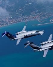 Piaggio P 180 Avanti Light Aircraft wallpaper 176x220