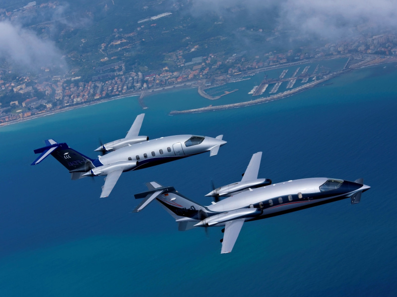 Screenshot №1 pro téma Piaggio P 180 Avanti Light Aircraft 800x600